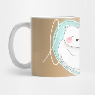 Bear Rabbit Love Balloon _ Bunniesmee Mug